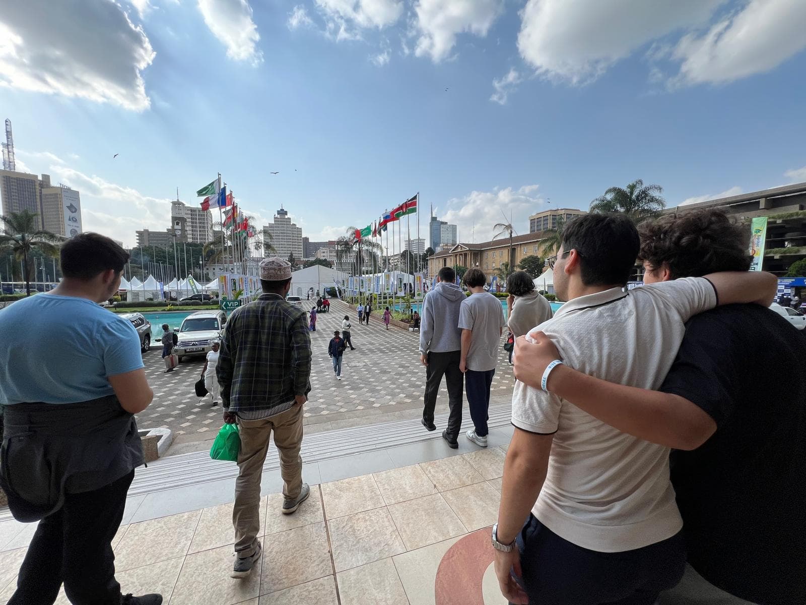 Young volunteers planting trees and restoring the environment