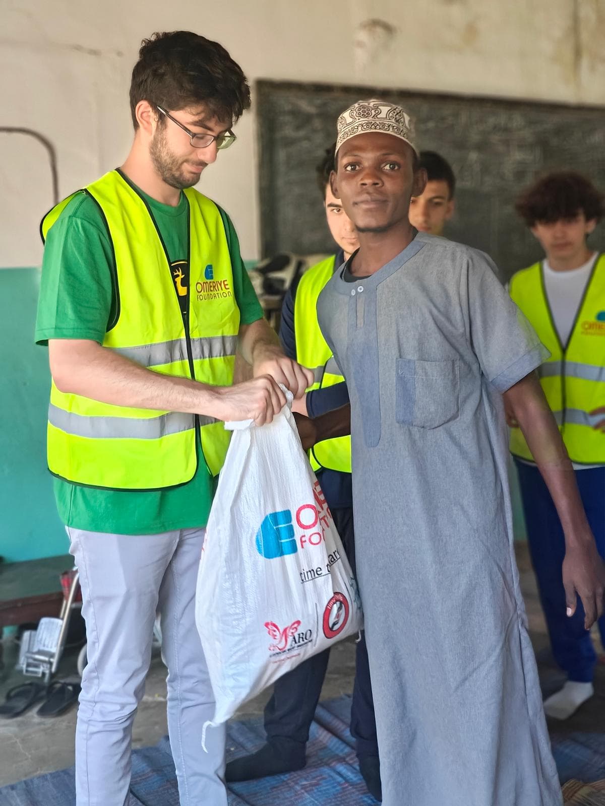 Elevaid team members working together